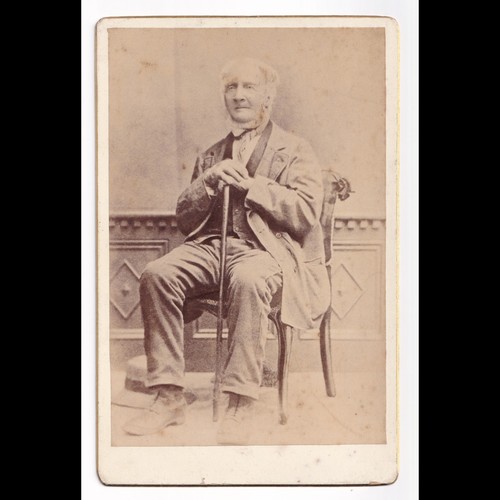 Cabinet card seated older man - cabinet,