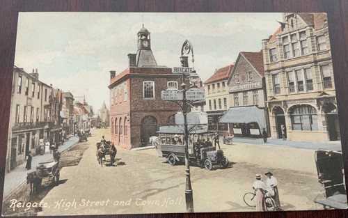 Vintage postcard reigate high - vintage,