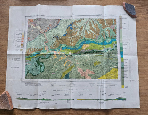 Geological survey map - geological,