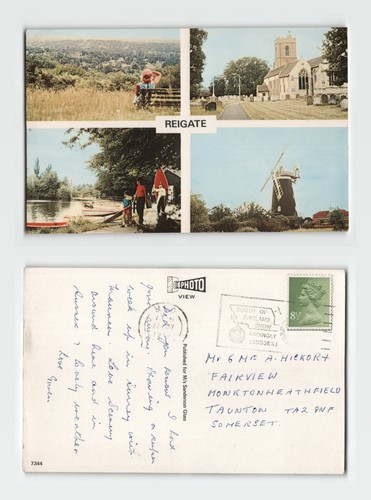 Postcard reigate multi view - reigate, multi-view
