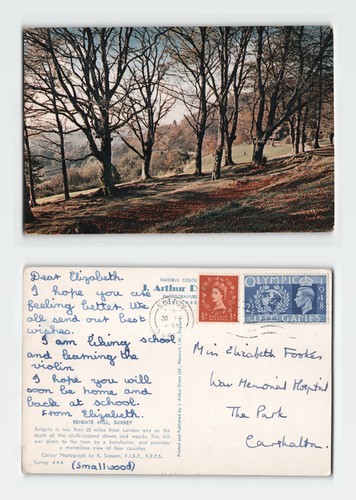 Vintage postcard reigate hill - postcard,