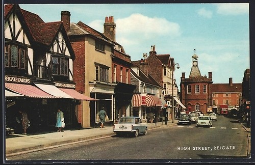 Postcard reigate high street - reigate,,