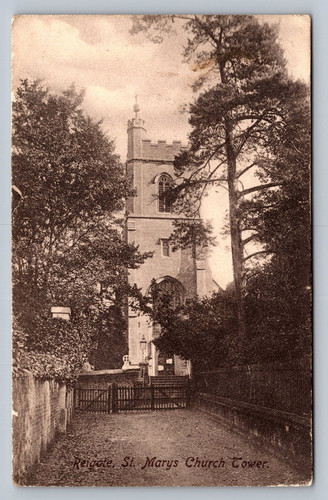 Postcard surrey reigate - surrey,