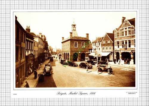 Reigate surrey 1990s print - reigate,