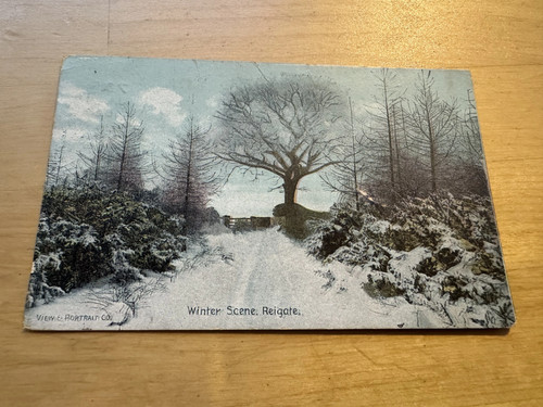 Postcard winter scene - postcard,