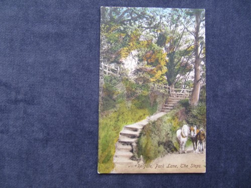 Very old postcard reigate - old,