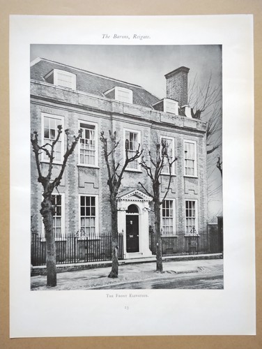 Front elevation the barons - of,